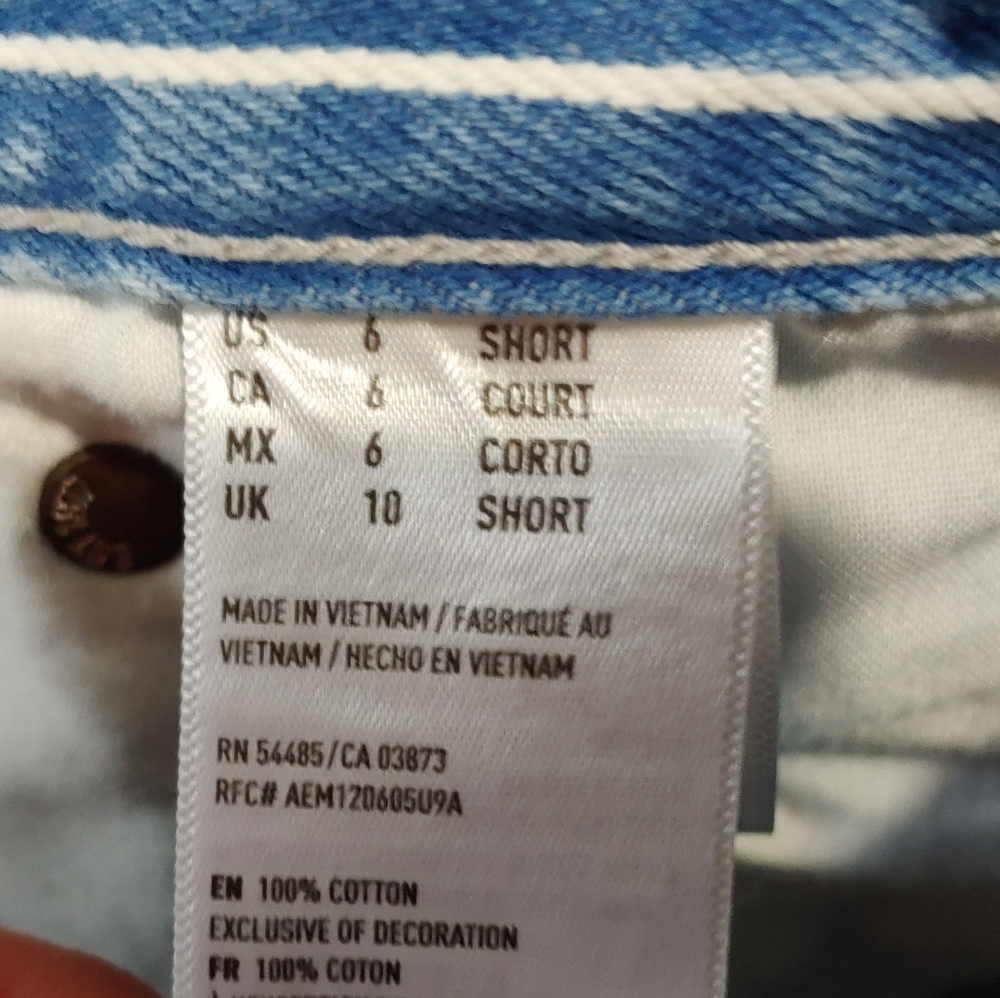 AMERICAN EAGLE PIN STRIPE MOM JEAN (637) - Picture 7 of 13